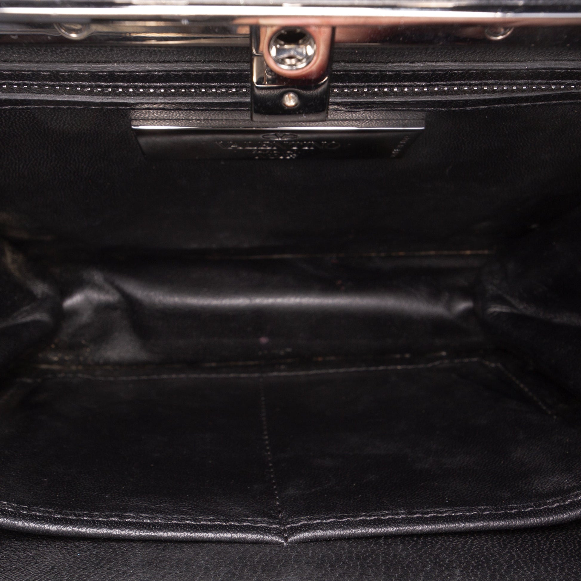 Valentino Pony Hair Rockstud Top Handle Bag