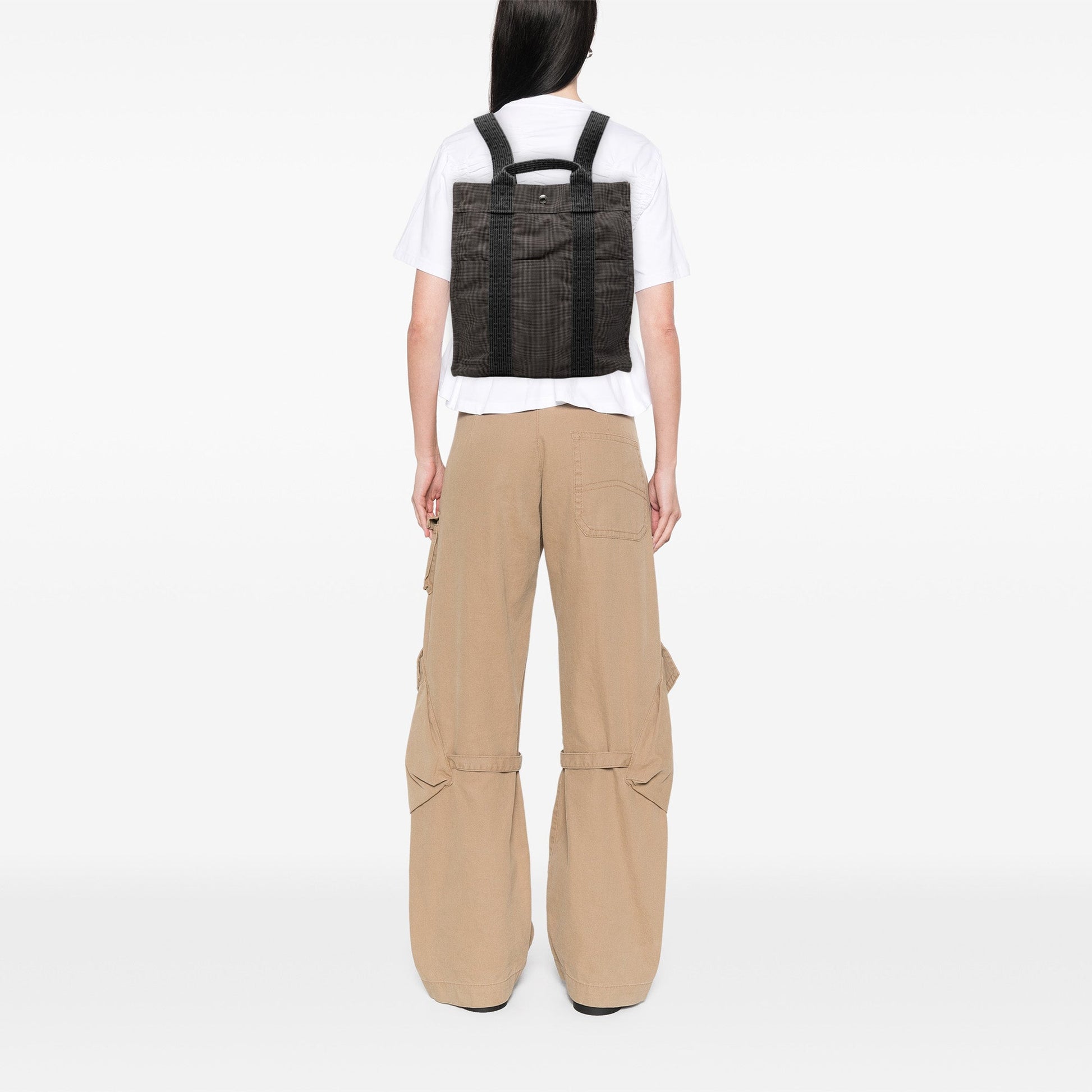 Hermès Canvas Herline Backpack MM