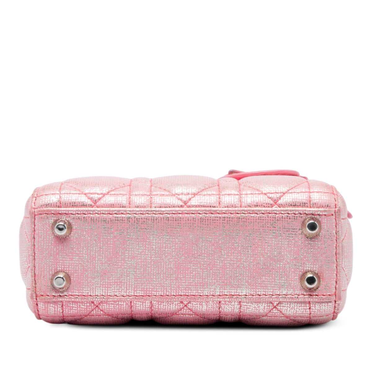 Dior Micro Metallic Iridescent Lambskin Cannage Lady Dior
