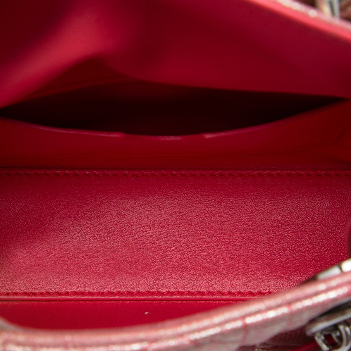 Dior Micro Metallic Iridescent Lambskin Cannage Lady Dior