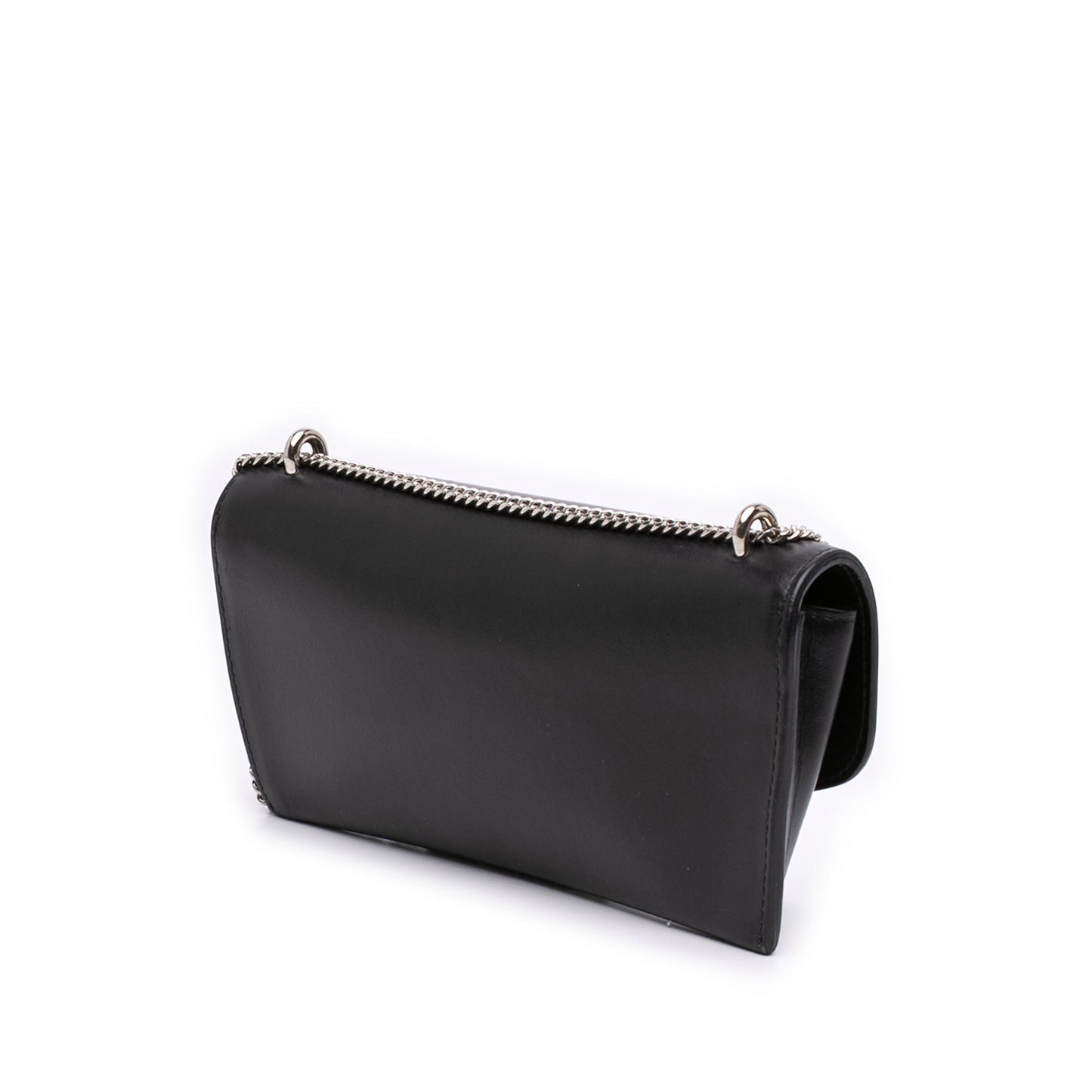 Prada Calfskin Envelope Clutch With Chain