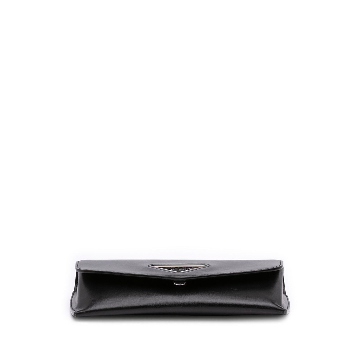 Prada Calfskin Envelope Clutch With Chain