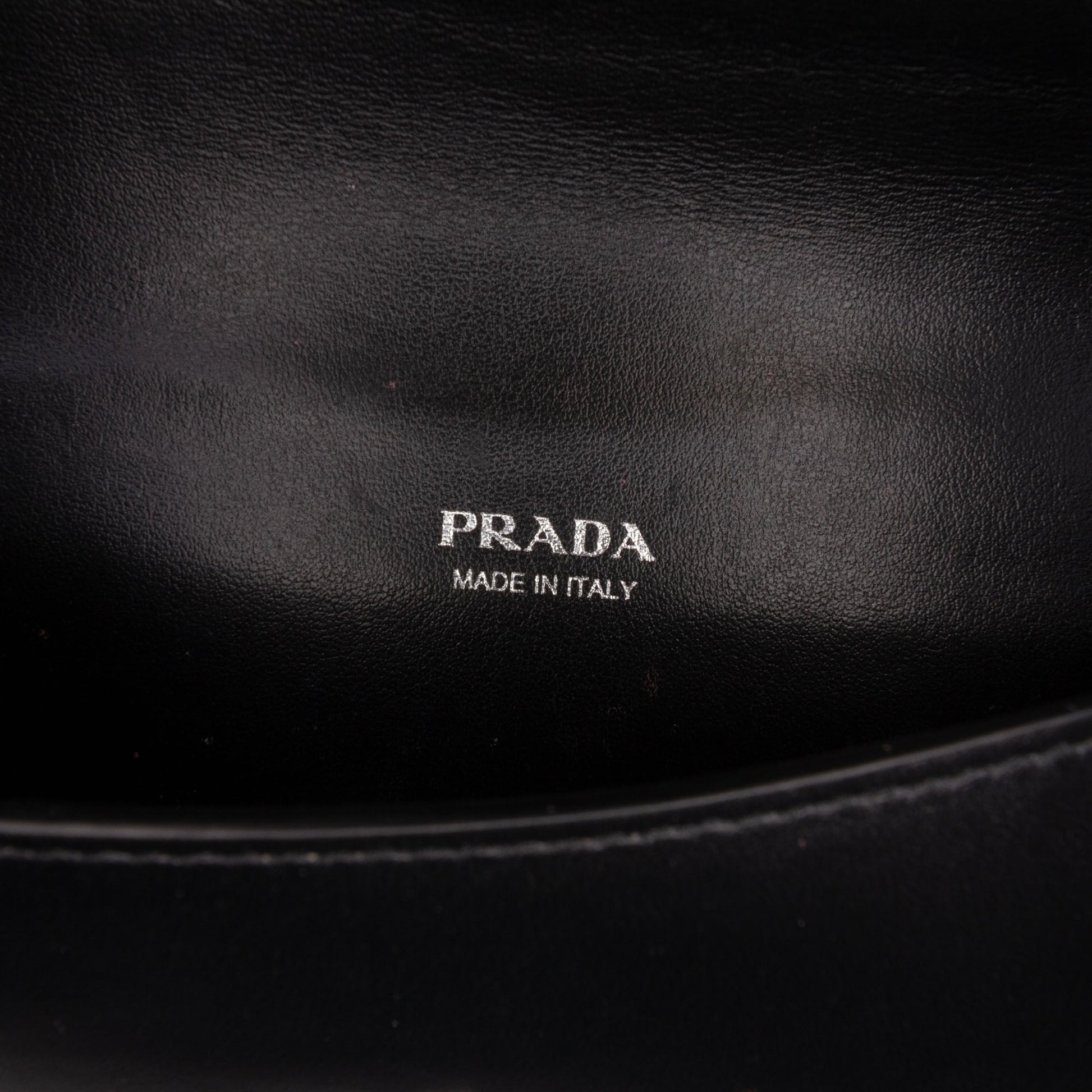 Prada Calfskin Envelope Clutch With Chain