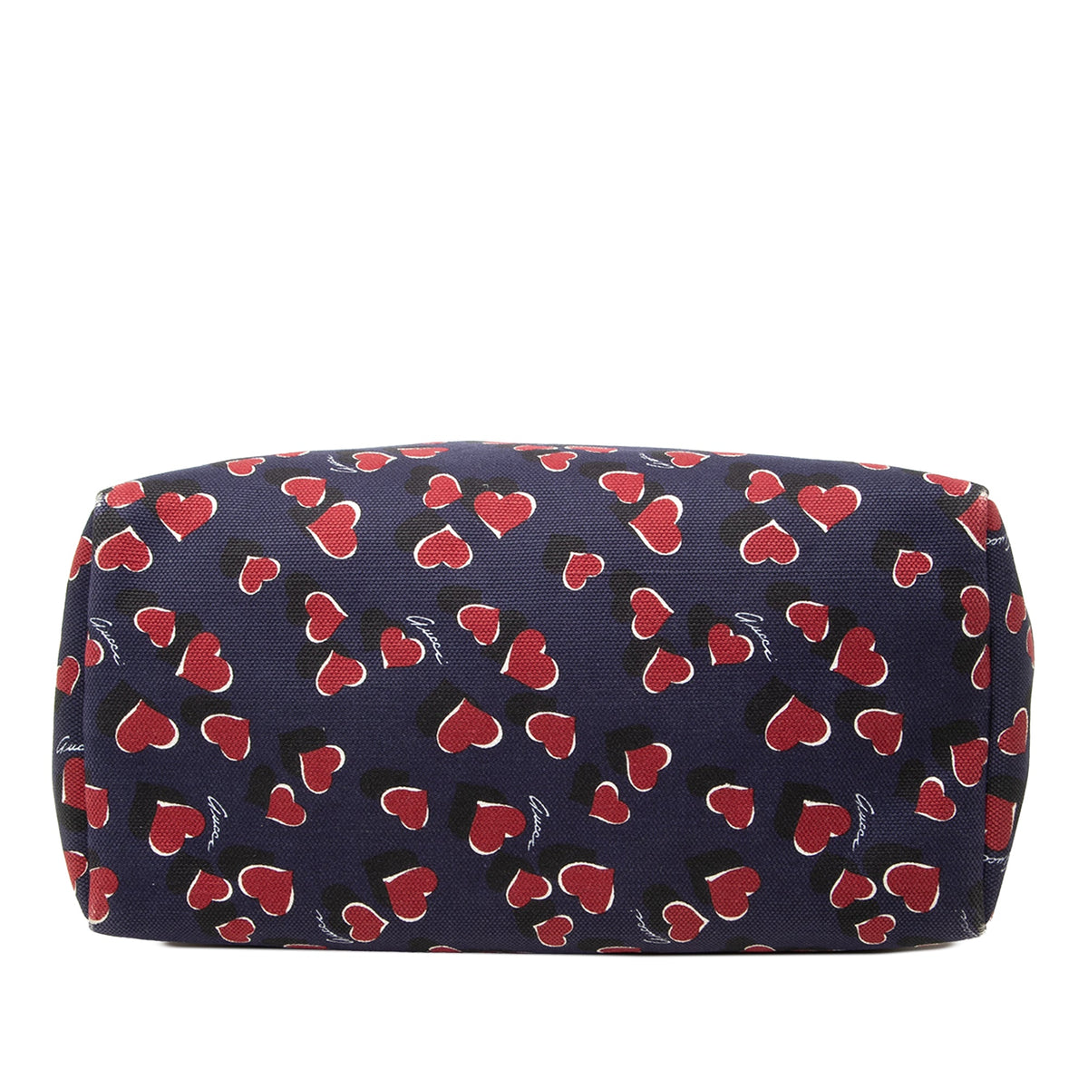 Gucci Canvas Heartbeat Tote — Blue