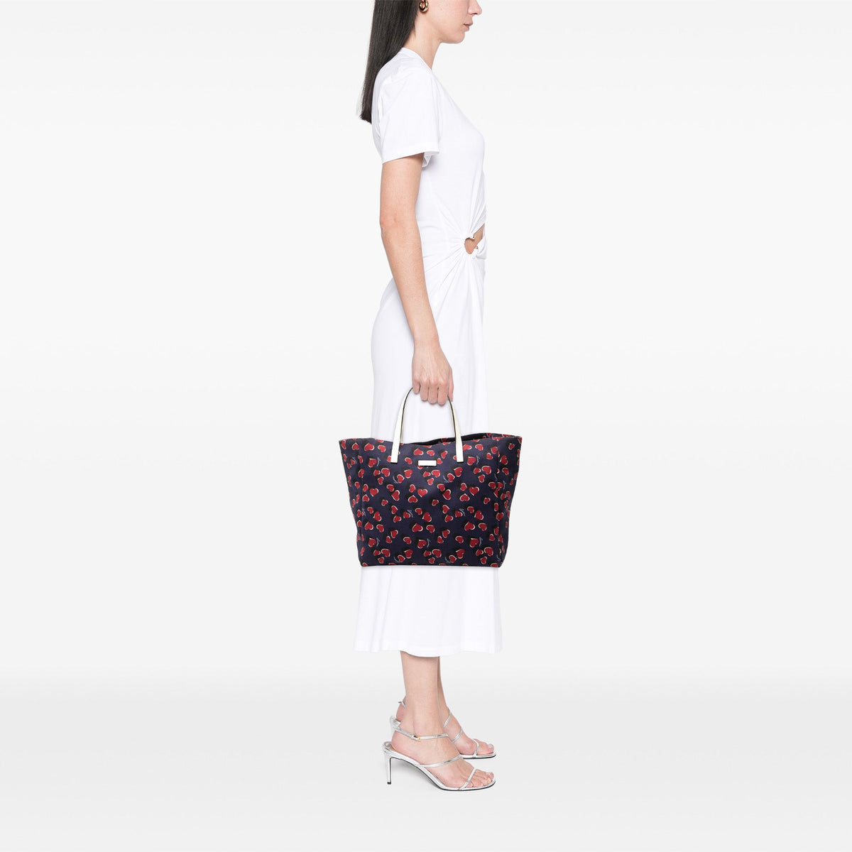 Gucci Canvas Heartbeat Tote — Blue