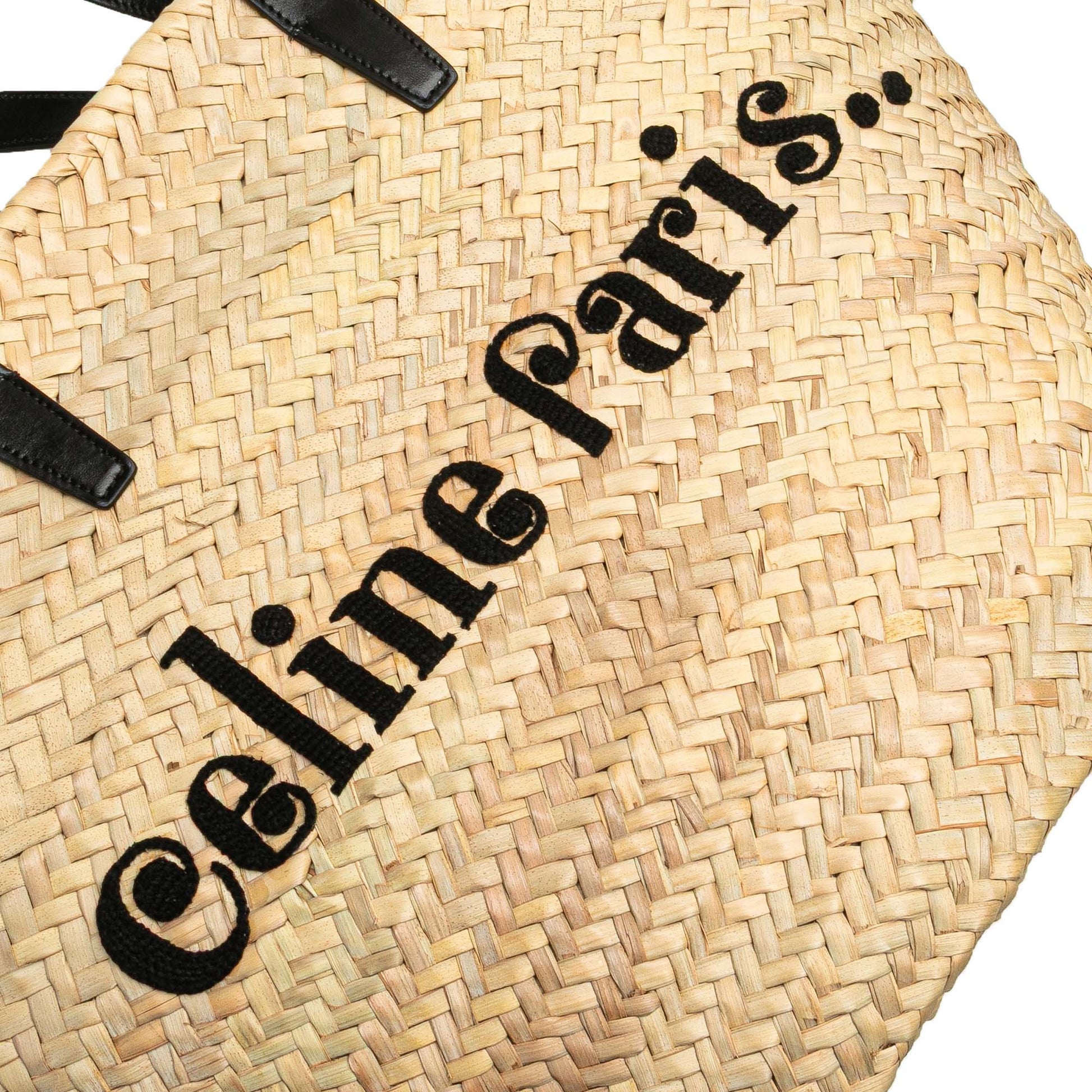 Celine Raffia Classic Panier Tote