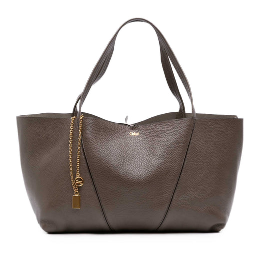 Chloé Grained Calfskin Spin East West Tote