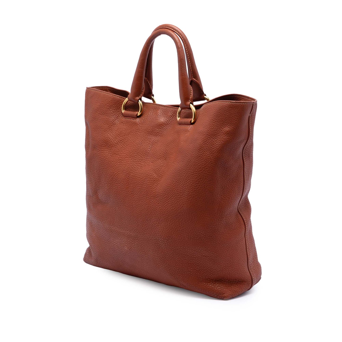 Prada Vitello Daino Open Convertible Tote