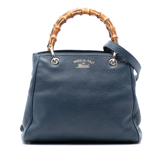 Gucci Small Calfskin Bamboo Shopper Satchel