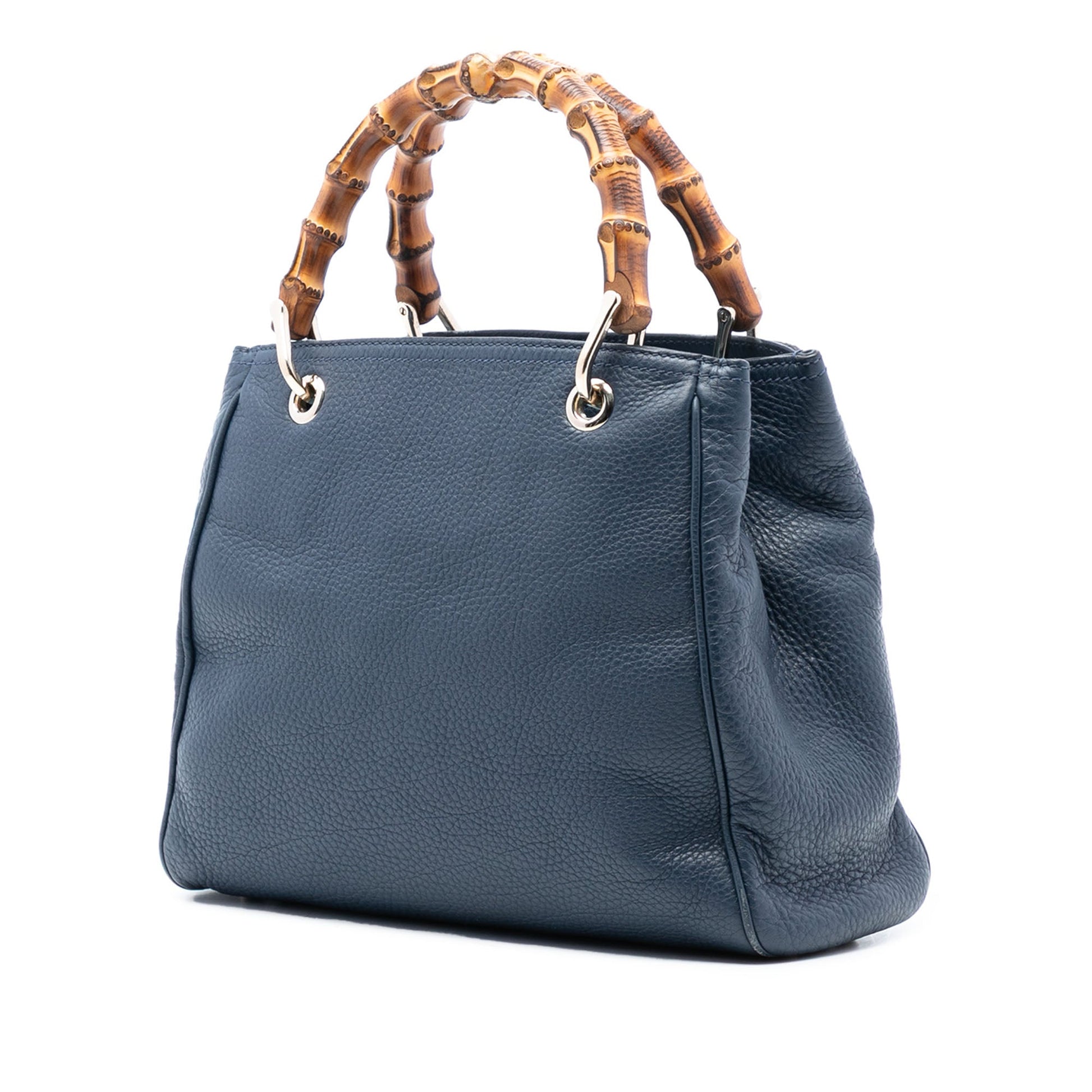 Gucci Small Calfskin Bamboo Shopper Satchel