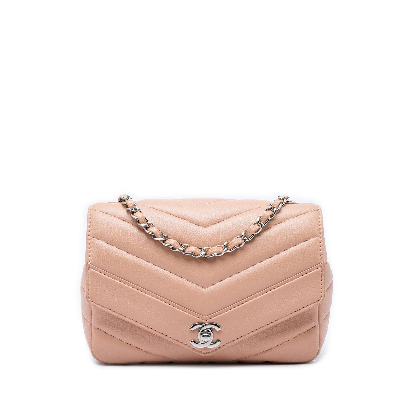 Chanel Small Chevron Caviar Data Center Envelope Flap