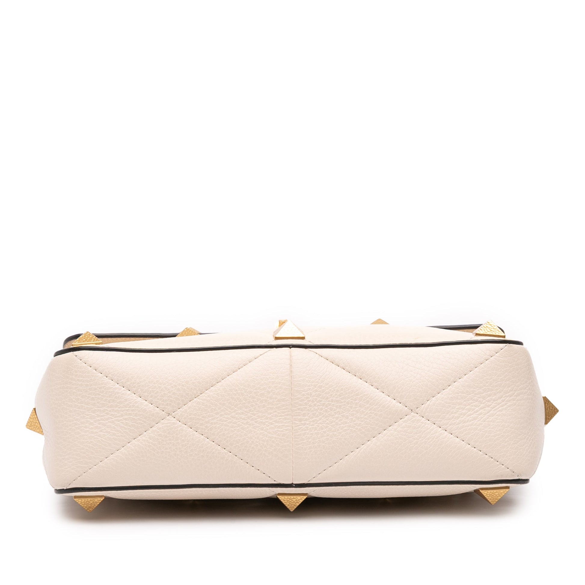 Valentino Large Grained Calfskin Roman Stud Satchel