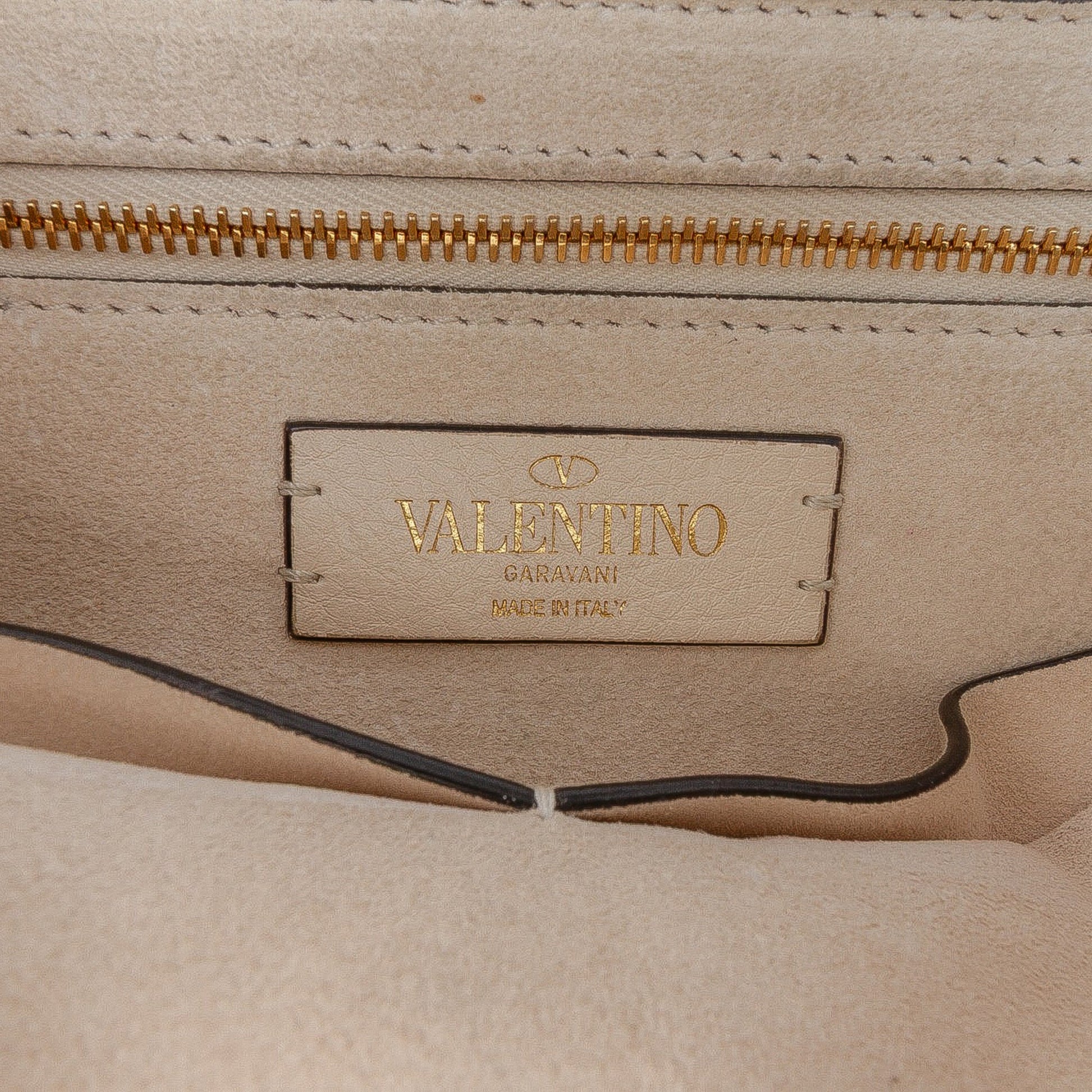 Valentino Large Grained Calfskin Roman Stud Satchel