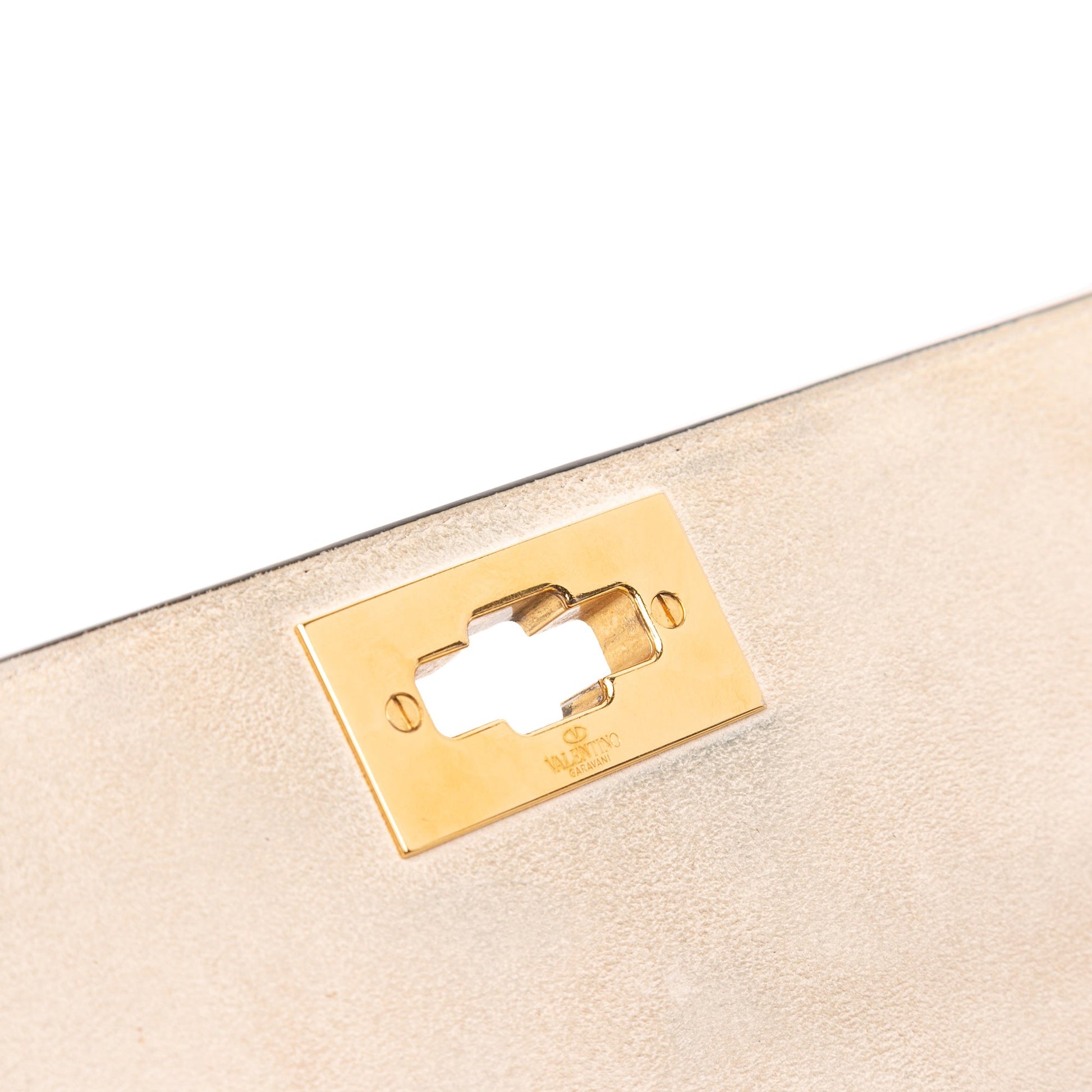 Valentino Large Grained Calfskin Roman Stud Satchel
