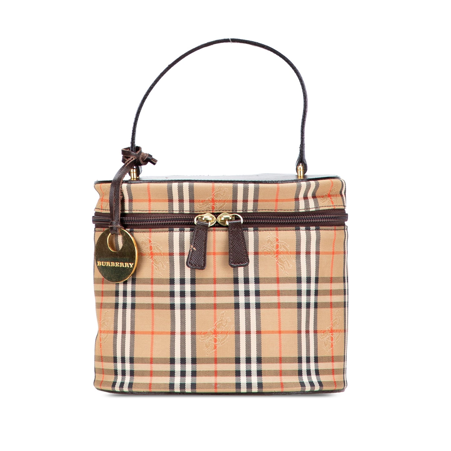 Burberry Haymarket Check Canvas Vanity Bag