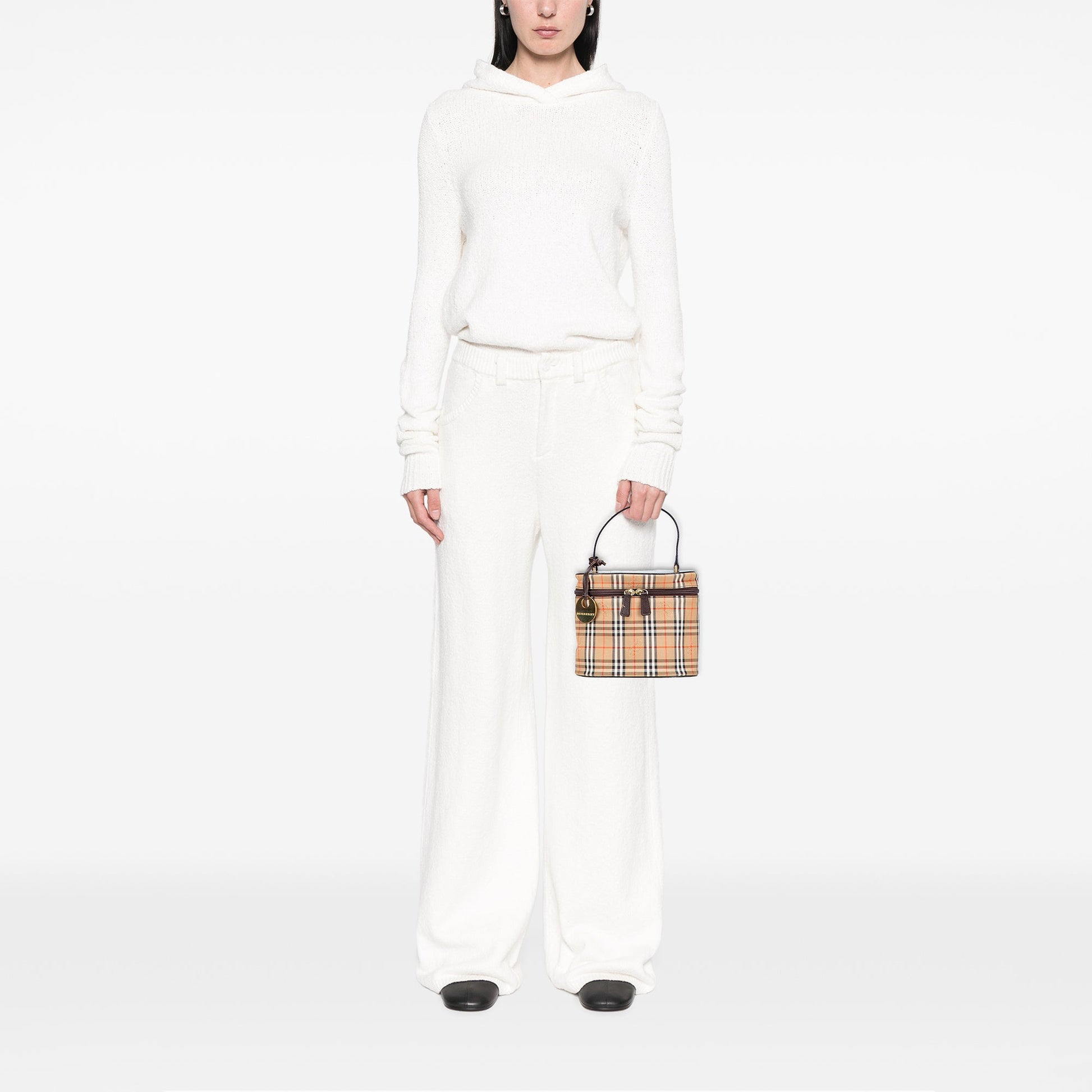 Burberry Haymarket Check Canvas Vanity Bag