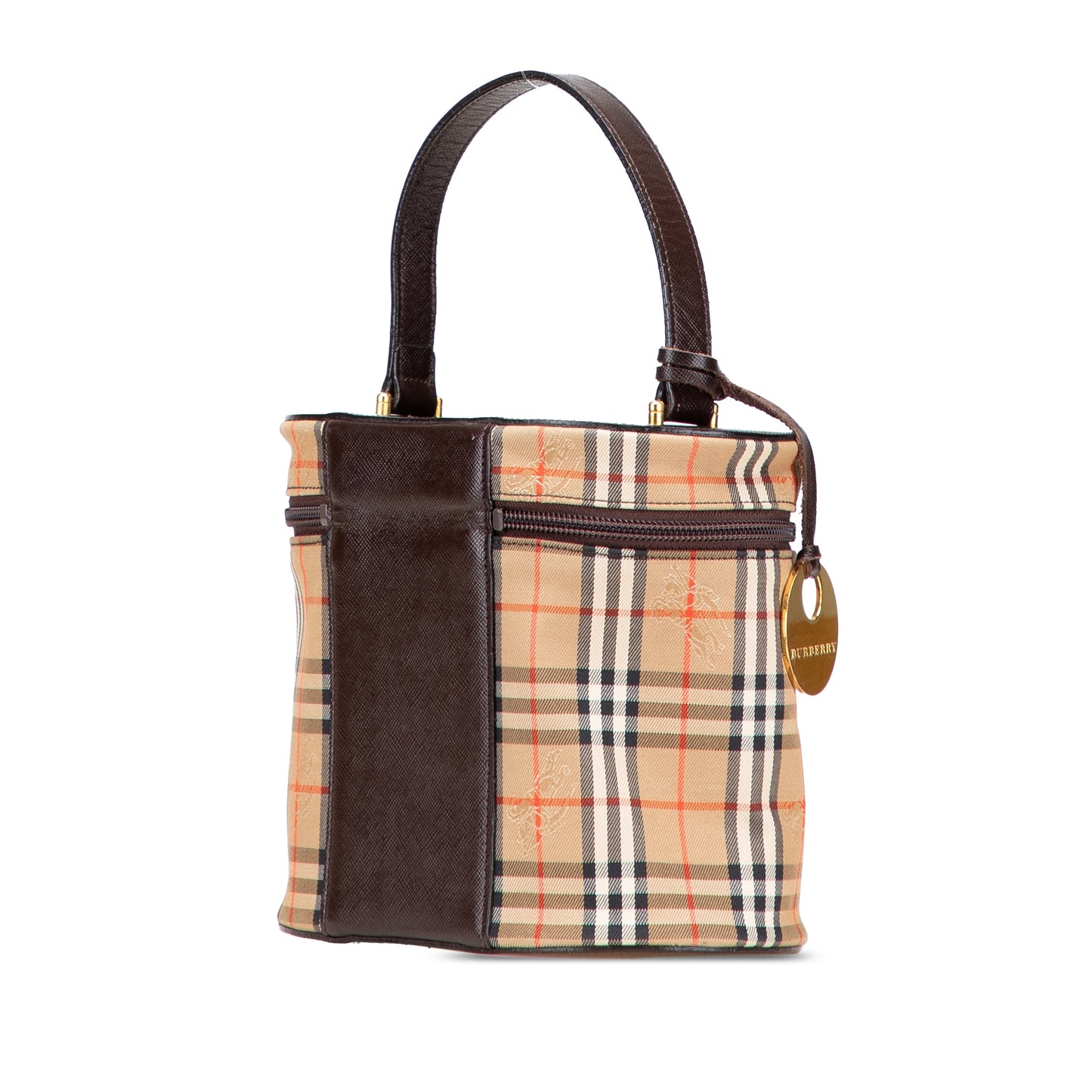 Burberry Haymarket Check Canvas Vanity Bag