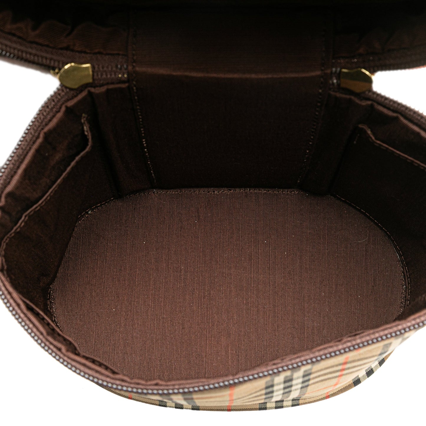 Burberry Haymarket Check Canvas Vanity Bag