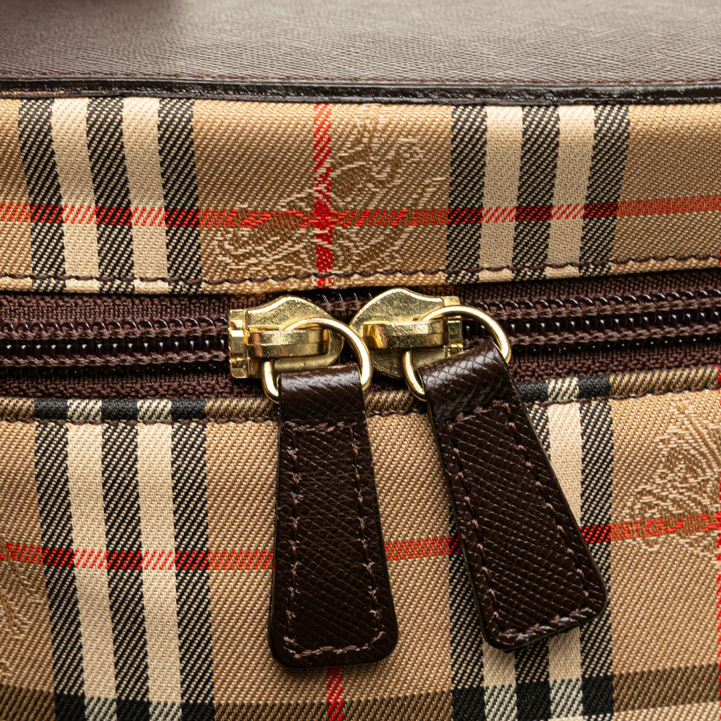 Burberry Haymarket Check Canvas Vanity Bag