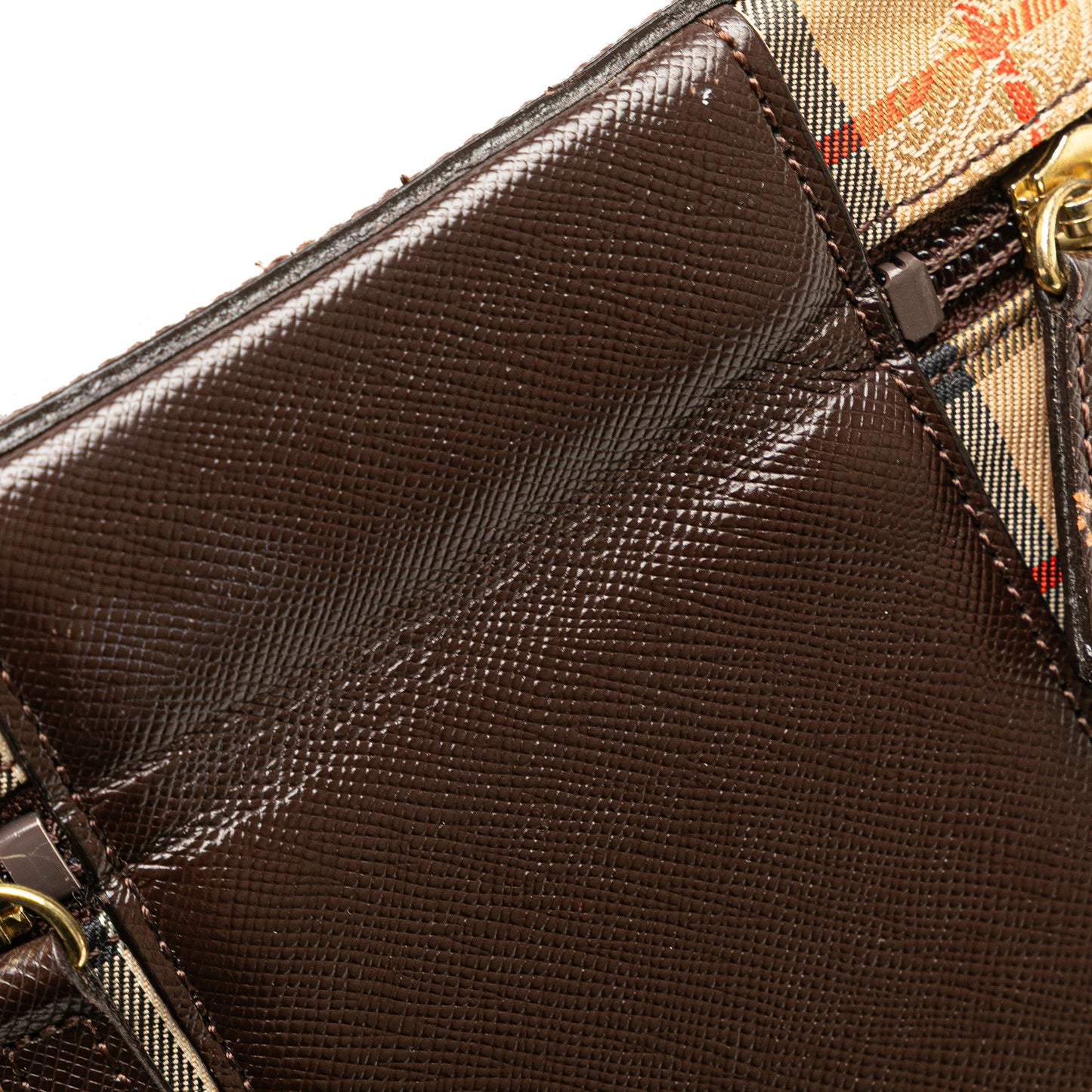 Burberry Haymarket Check Canvas Vanity Bag