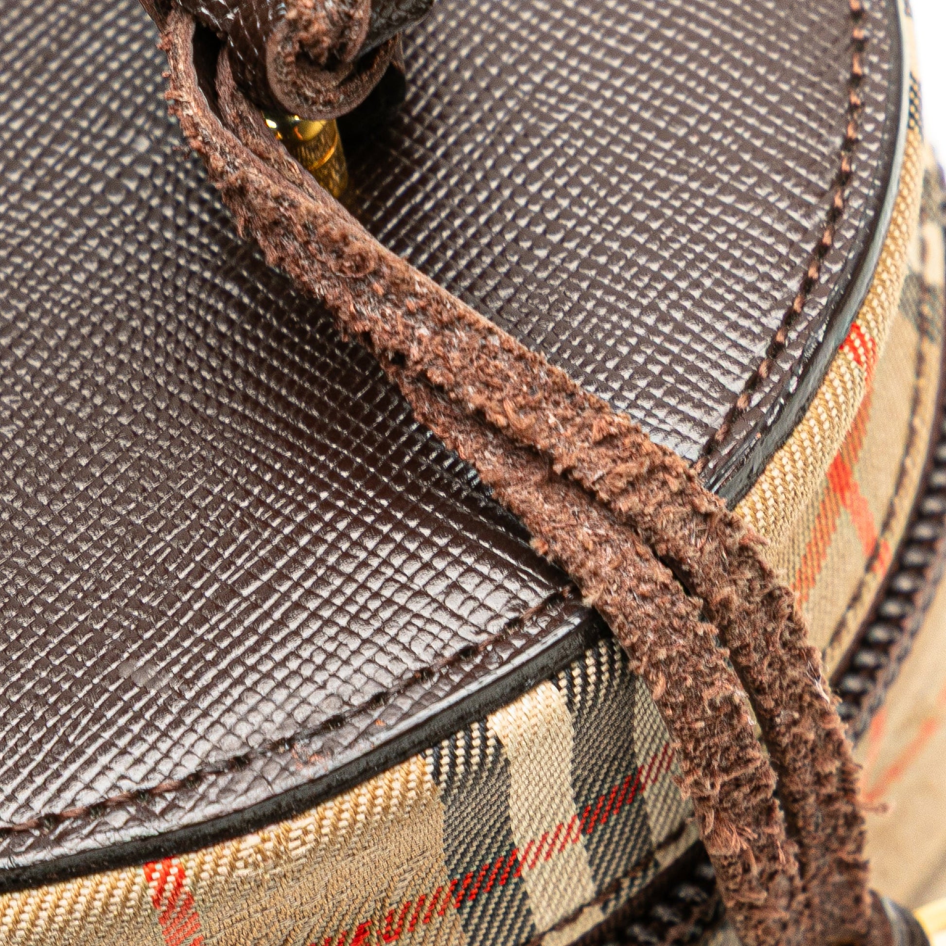 Burberry Haymarket Check Canvas Vanity Bag