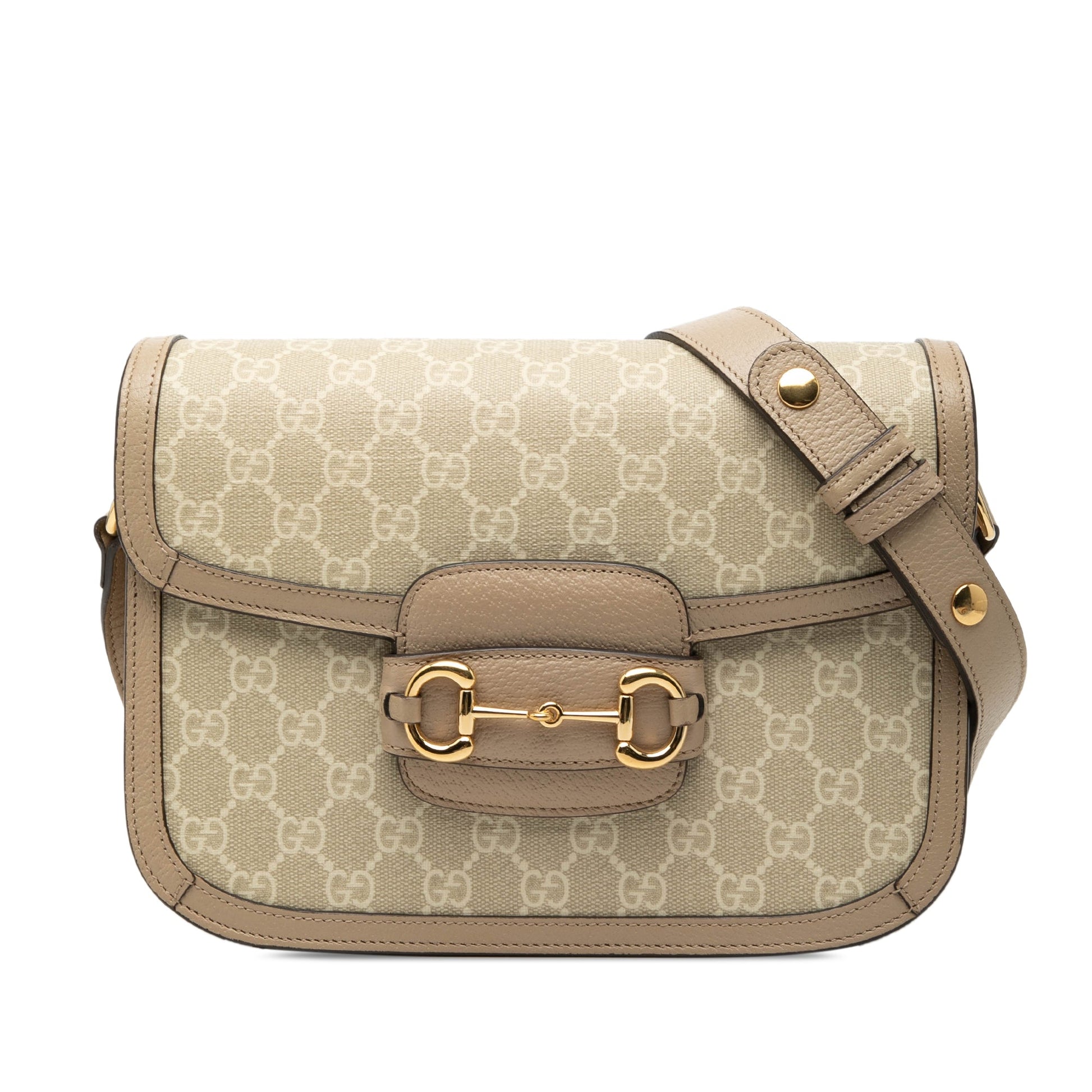 Gucci Medium GG Supreme Horsebit 1955 Shoulder Bag