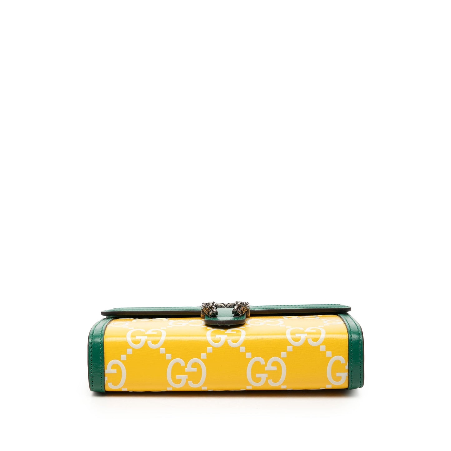 Gucci Bicolor GG Embossed Calfskin Dionysus Wallet on Chain