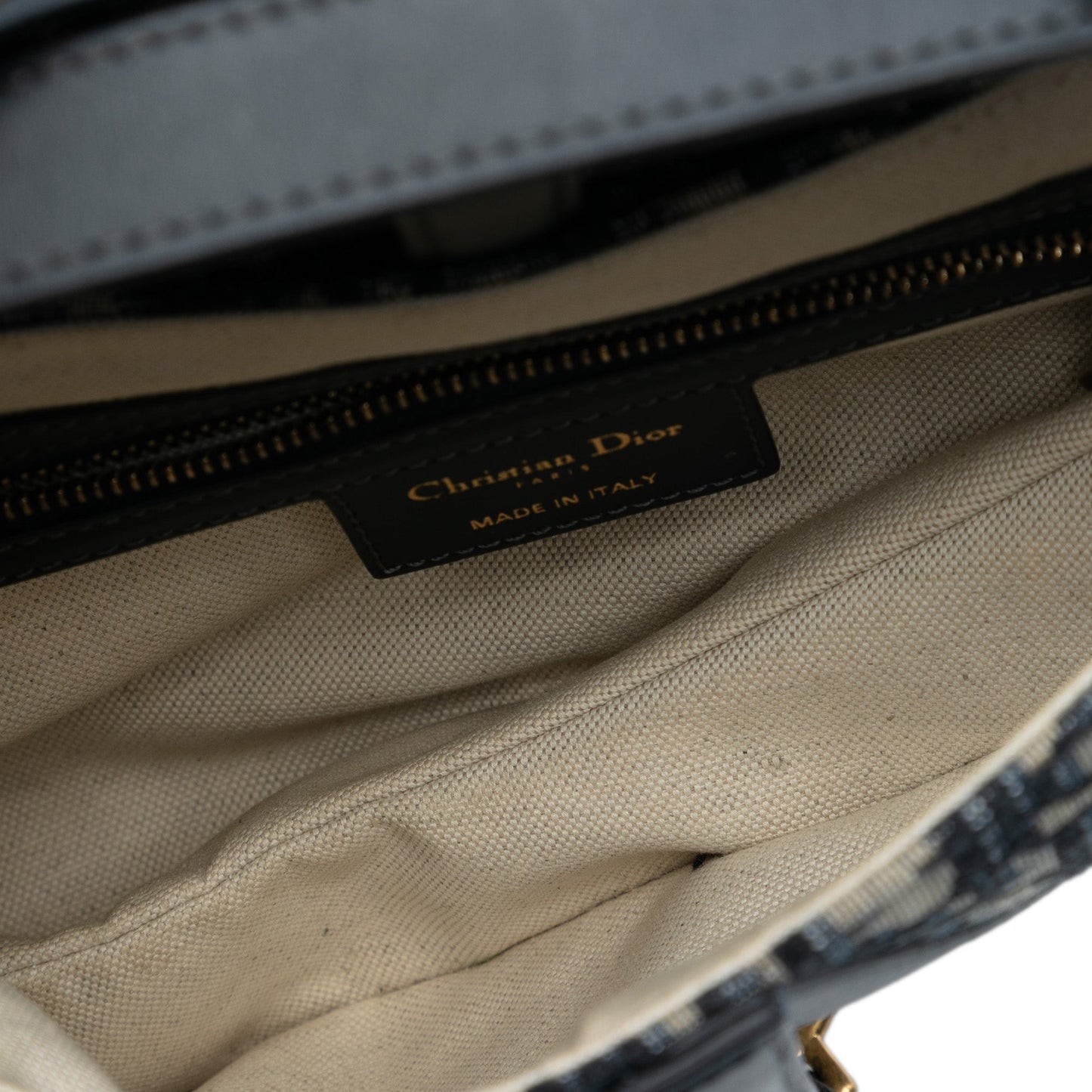 Dior Oblique Canvas Saddle Bag
