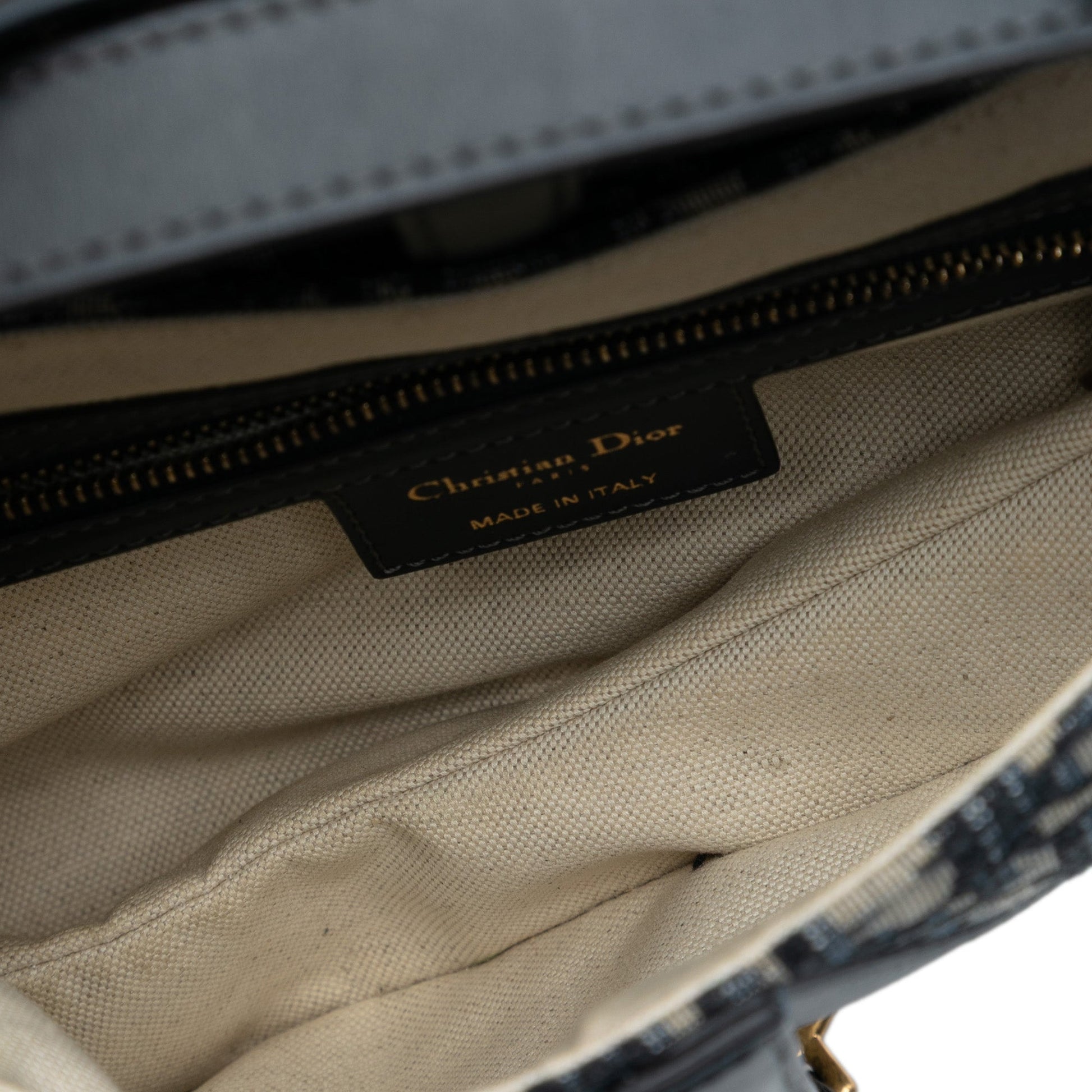 Dior Oblique Canvas Saddle Bag