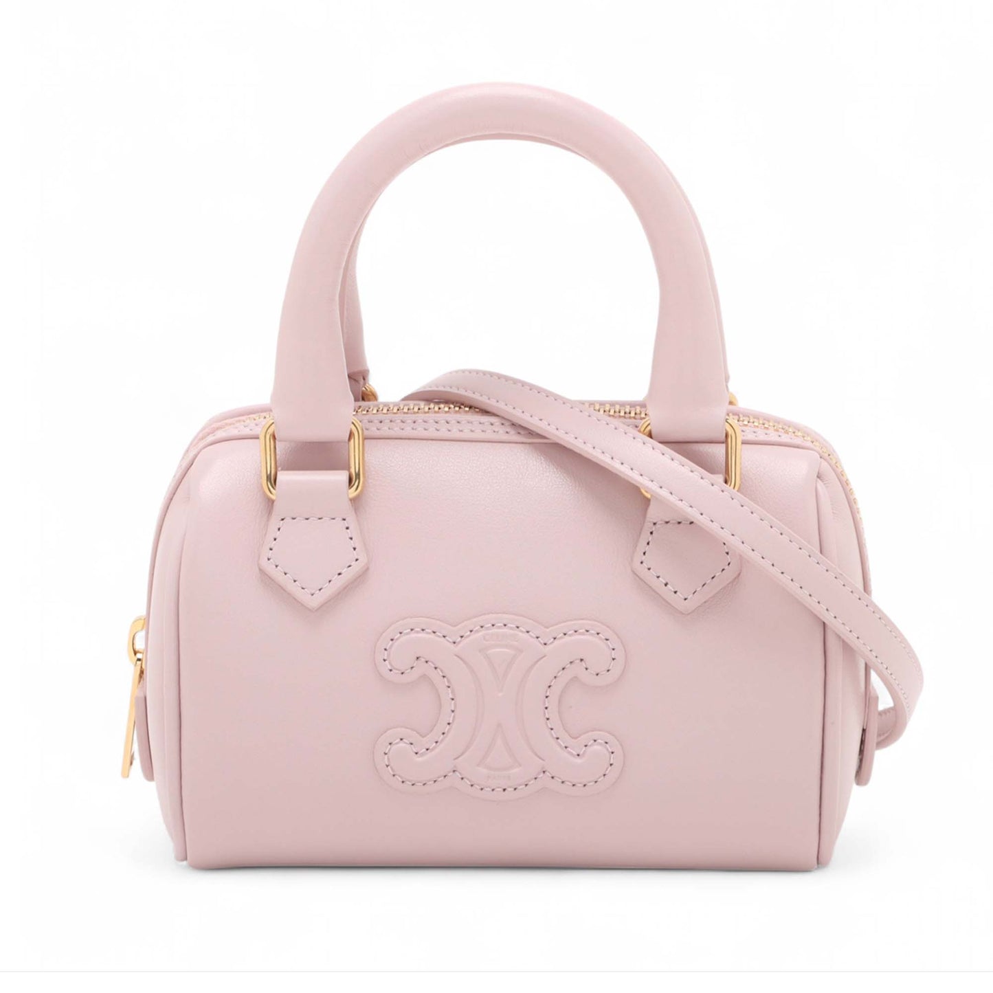 Celine Mini Calfskin Cuir Boston Satchel