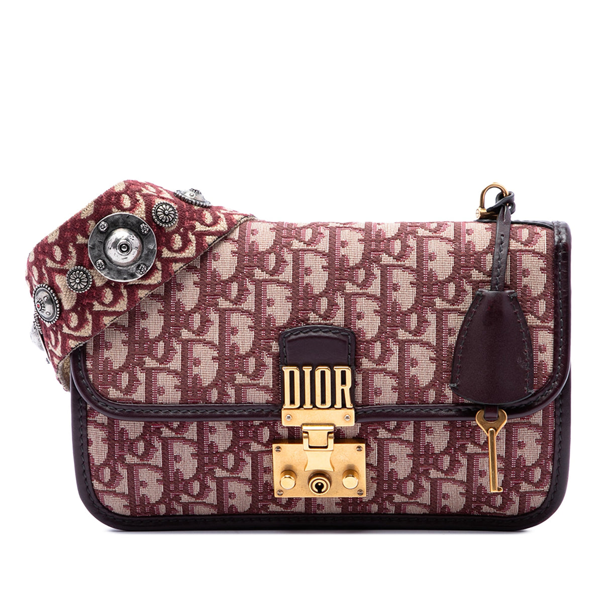 Dior Oblique Canvas DiorAddict Flap — Red