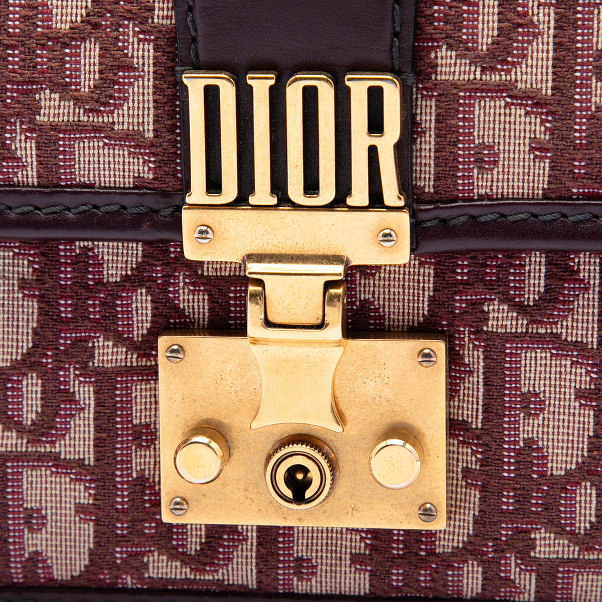 Dior Oblique Canvas DiorAddict Flap — Red
