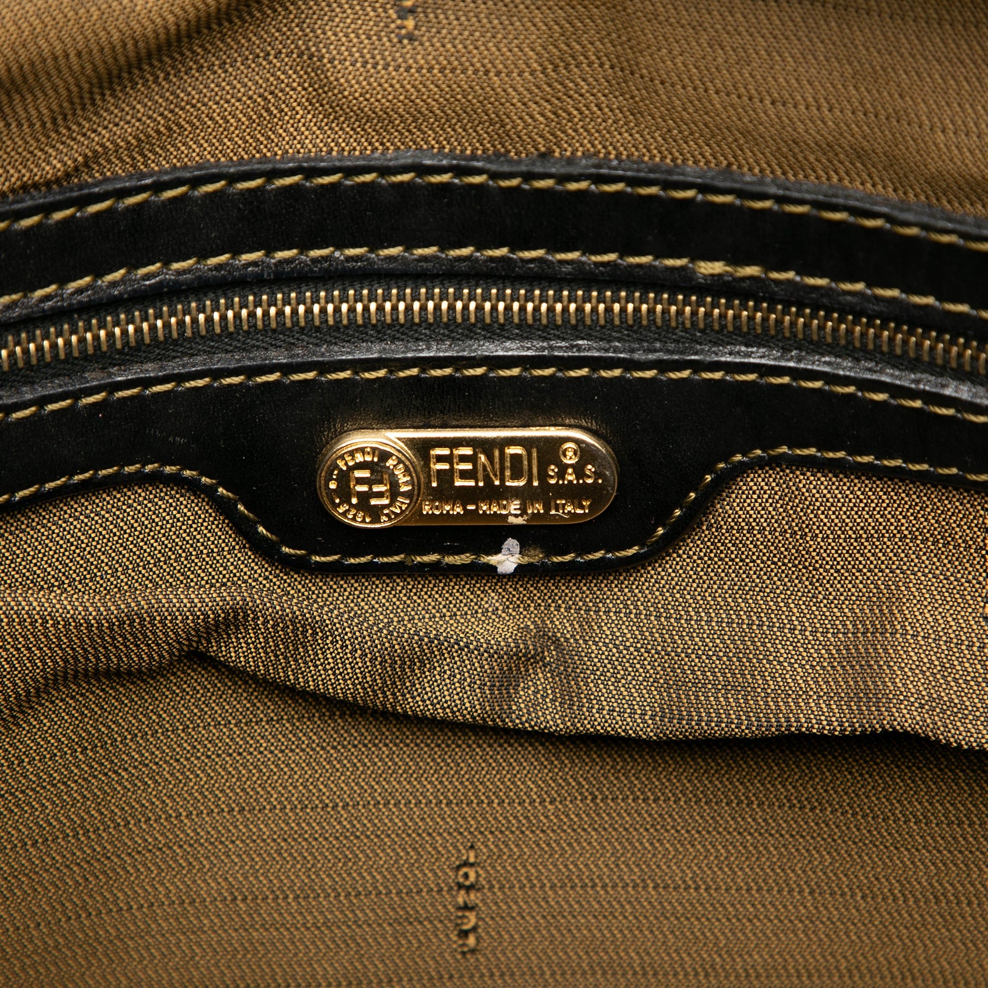 Fendi Zucca Canvas Satchel