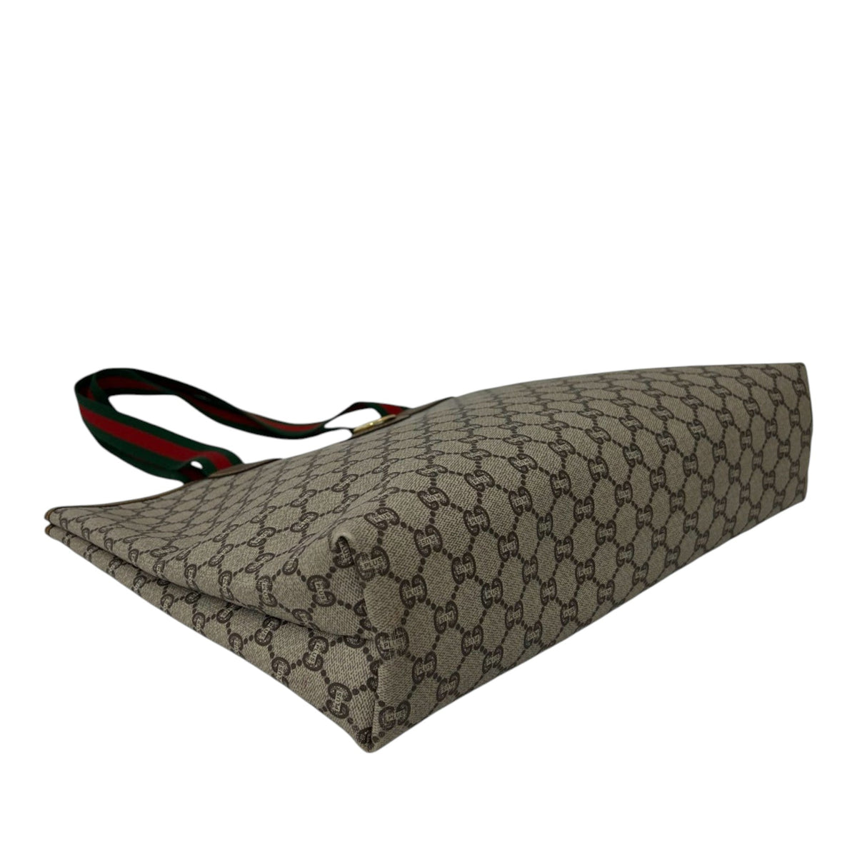 Gucci GG Supreme Plus Web Tote