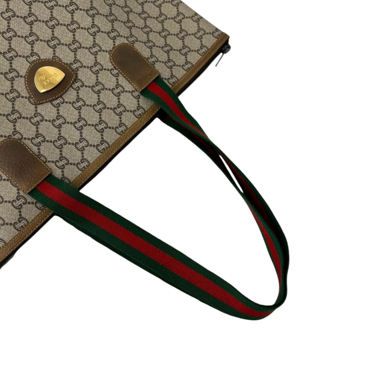 Gucci GG Supreme Plus Web Tote