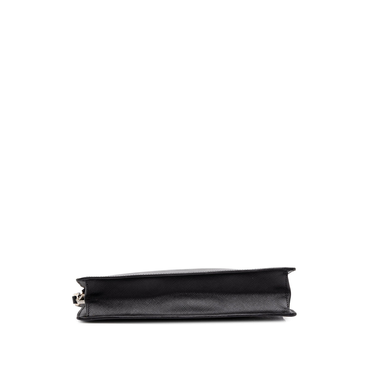 Prada Saffiano Bellboy Clutch — Black