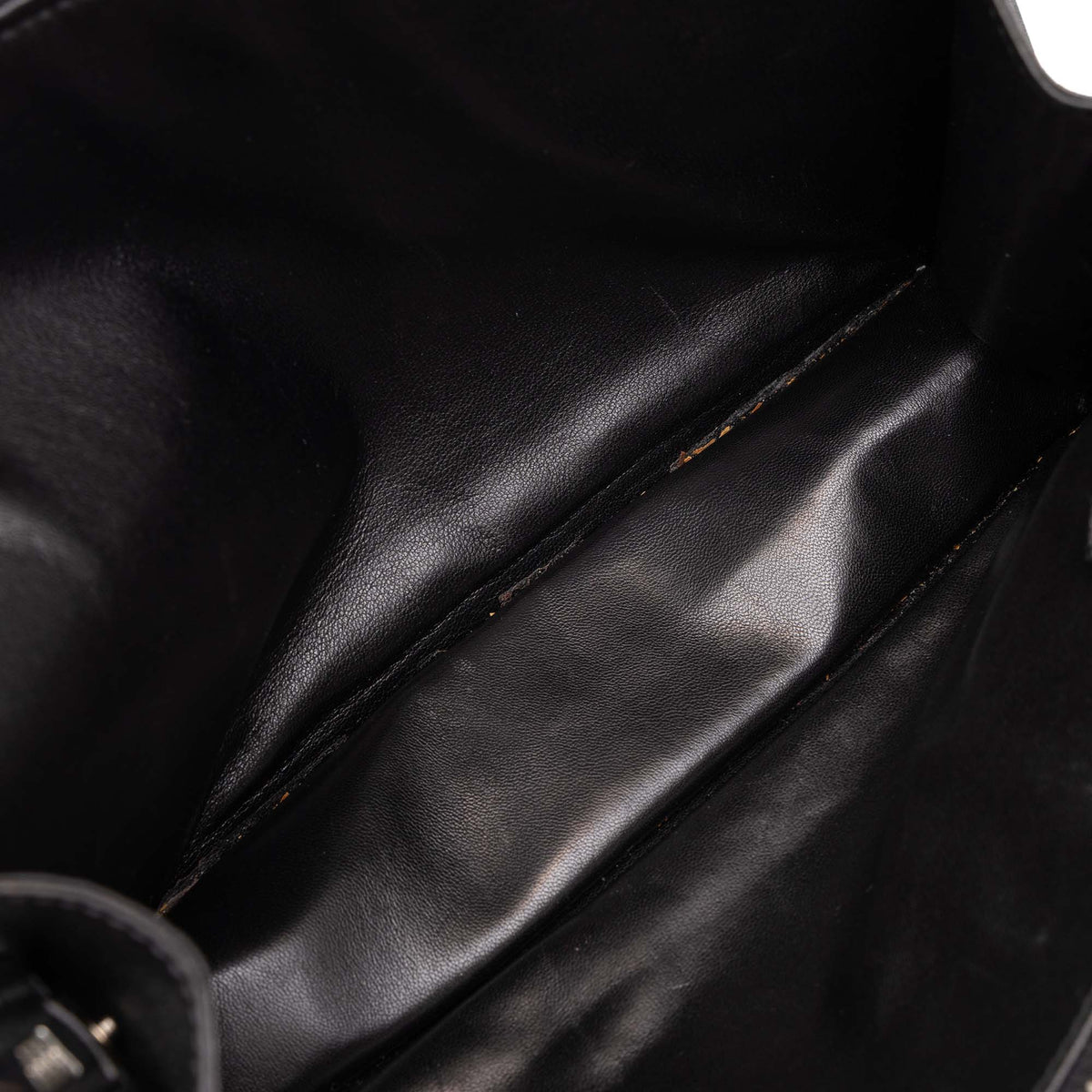 Prada Saffiano Bellboy Clutch — Black