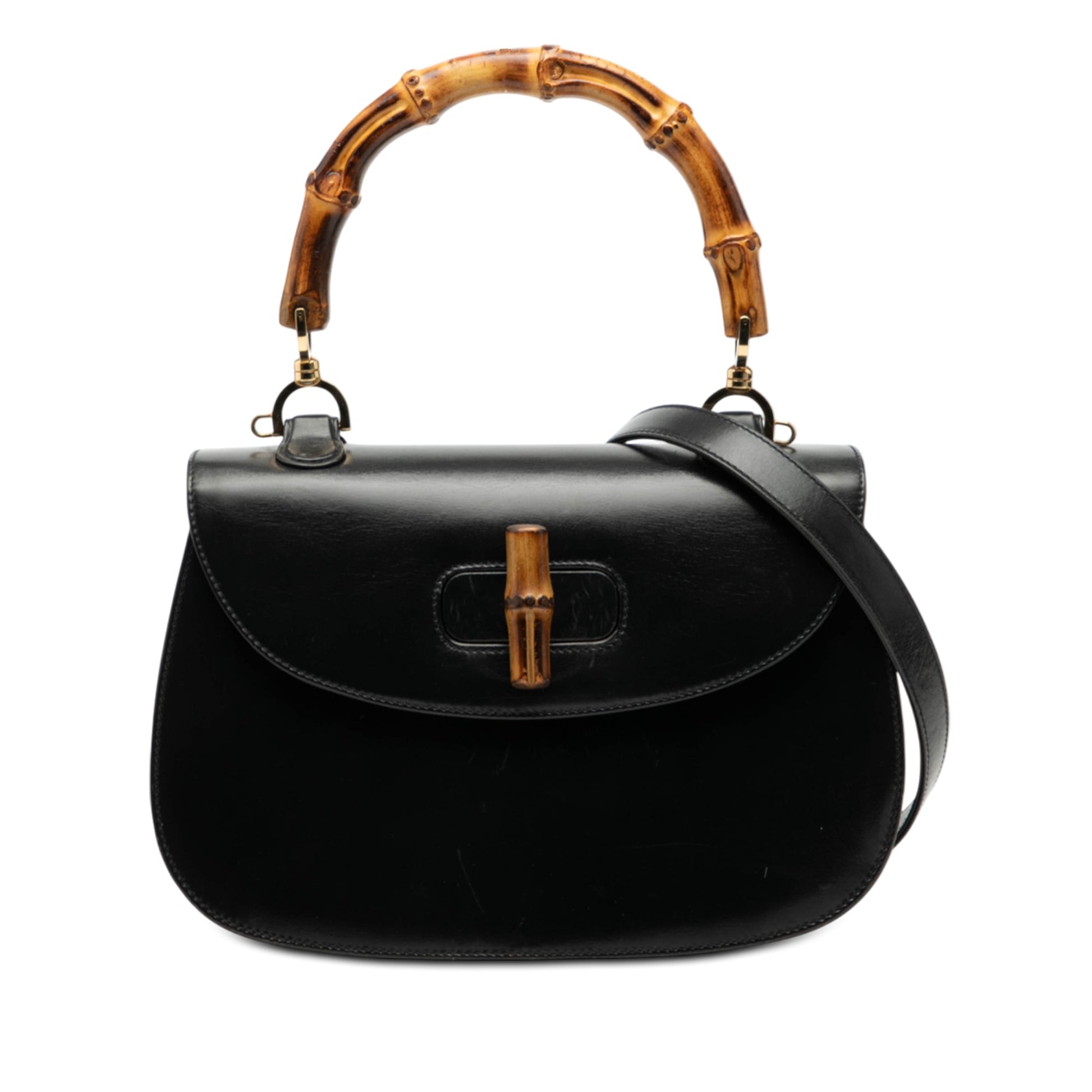 Gucci Grained Calfskin Bamboo Night