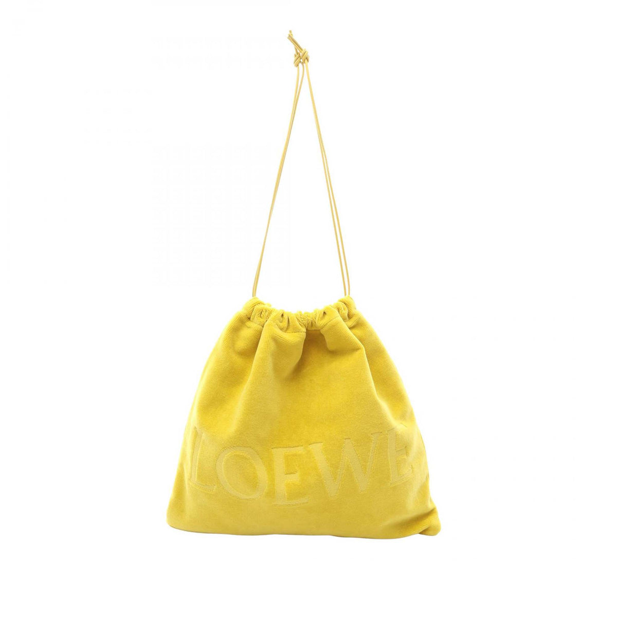 LOEWE Paulas Ibiza Terry Cloth Drawstring Pouch