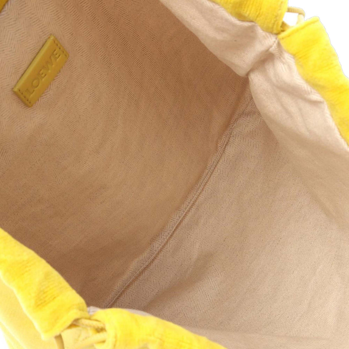 LOEWE Paulas Ibiza Terry Cloth Drawstring Pouch