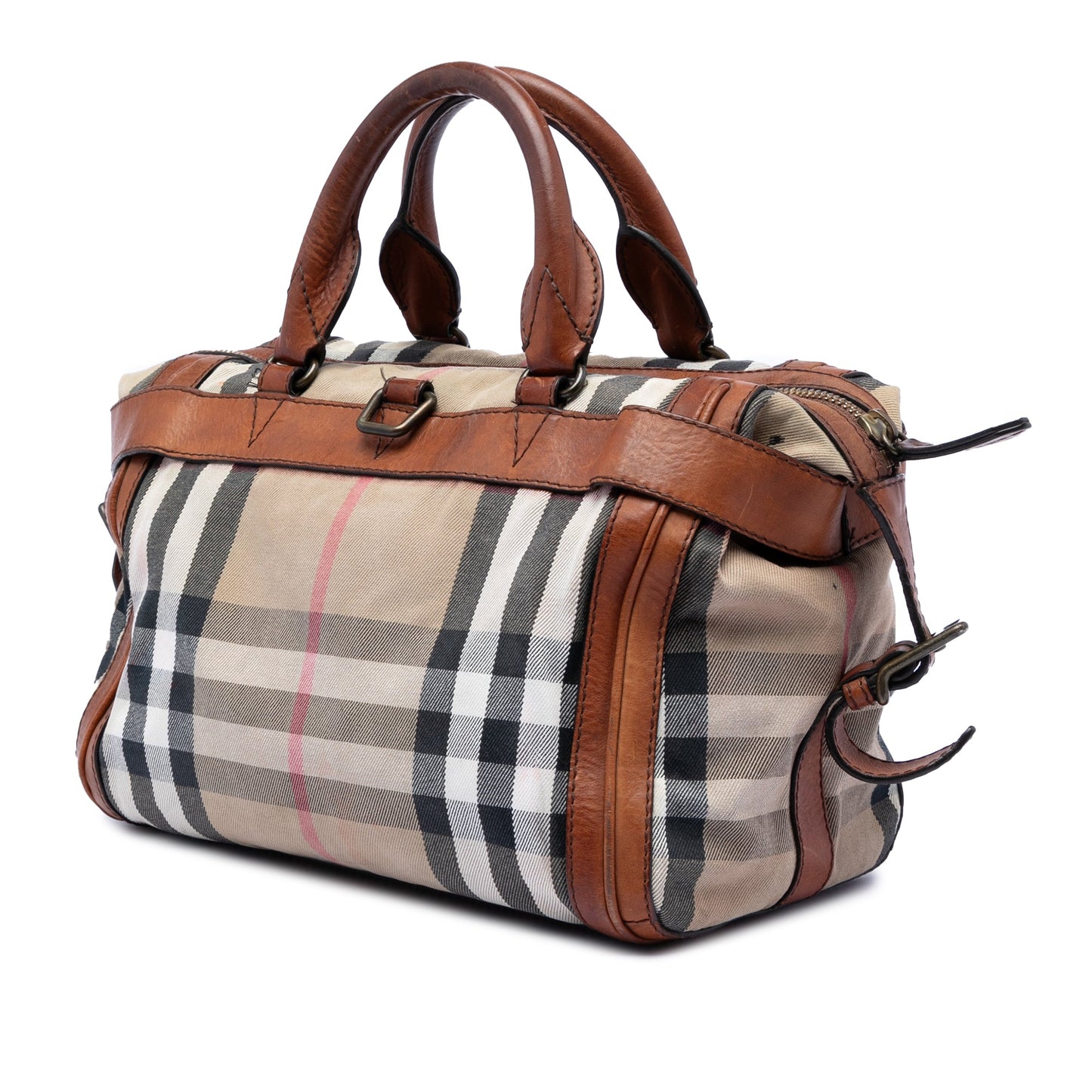 Burberry House Check Canvas Banford Bowling Bag