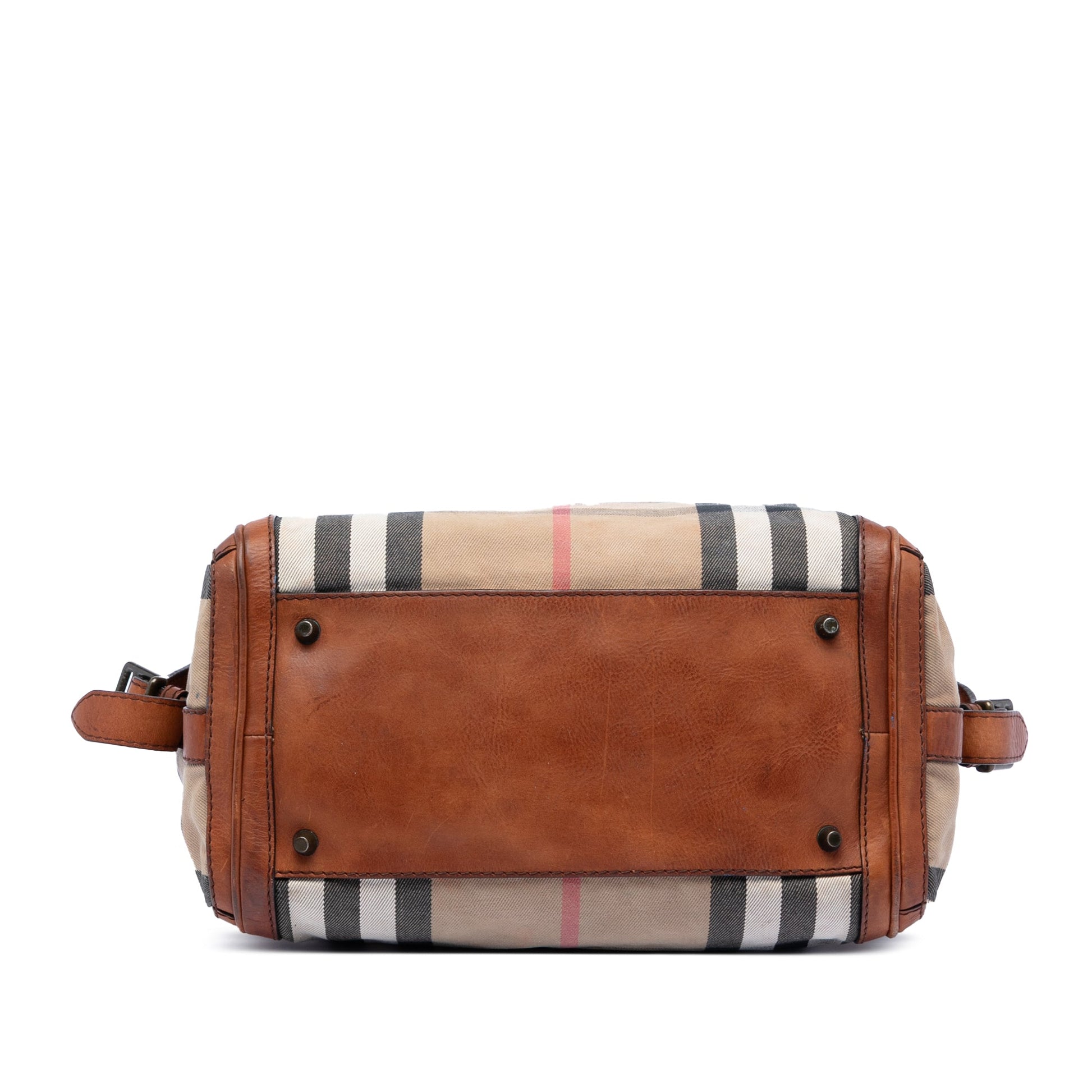 Burberry House Check Canvas Banford Bowling Bag