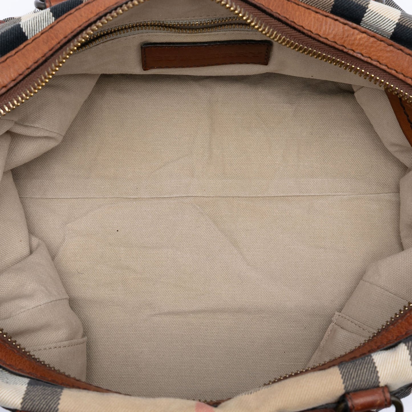 Burberry House Check Canvas Banford Bowling Bag