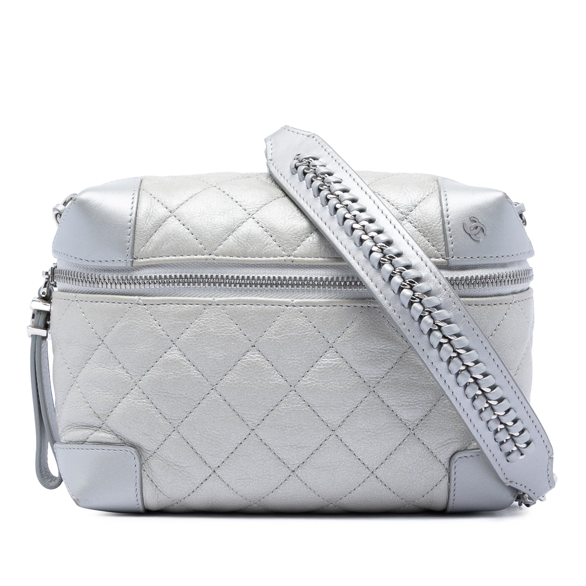 Chanel CC Quilted Metallic Calfskin Street Allure Camera Bag