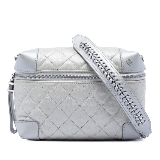 Chanel CC Quilted Metallic Calfskin Street Allure Camera Bag
