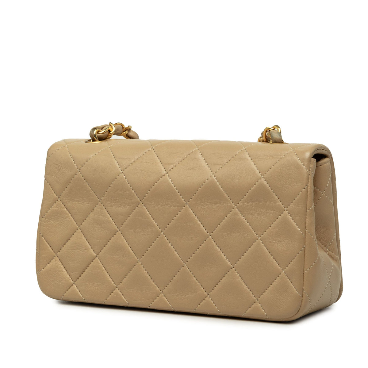 Chanel Mini Rectangular CC Quilted Lambskin Full Single Flap