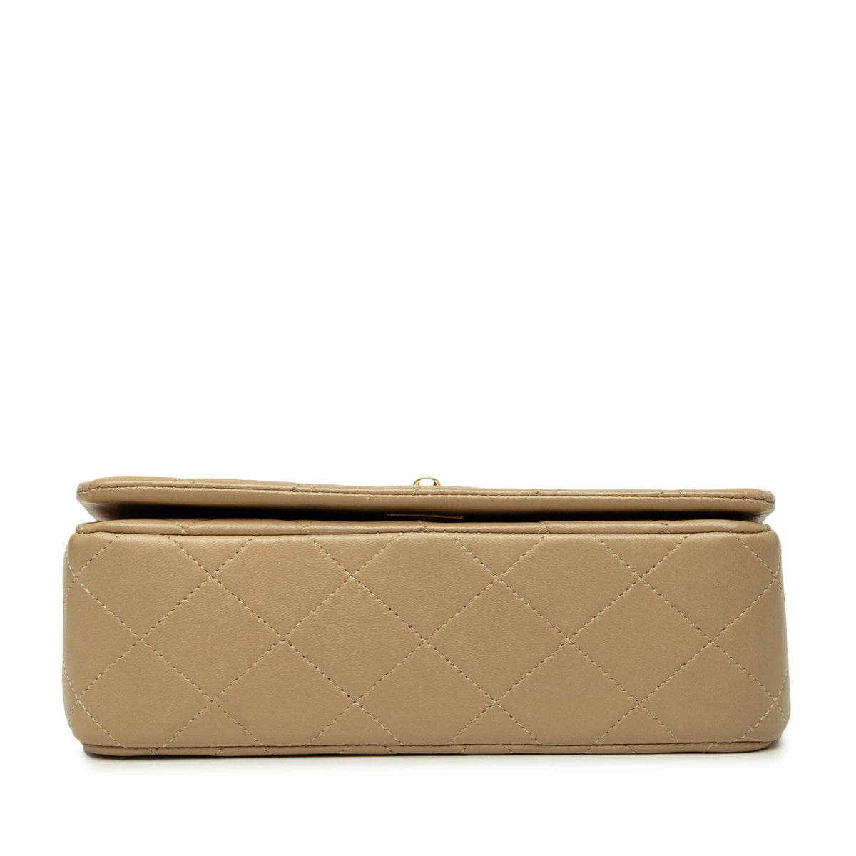 Chanel Mini Rectangular CC Quilted Lambskin Full Single Flap
