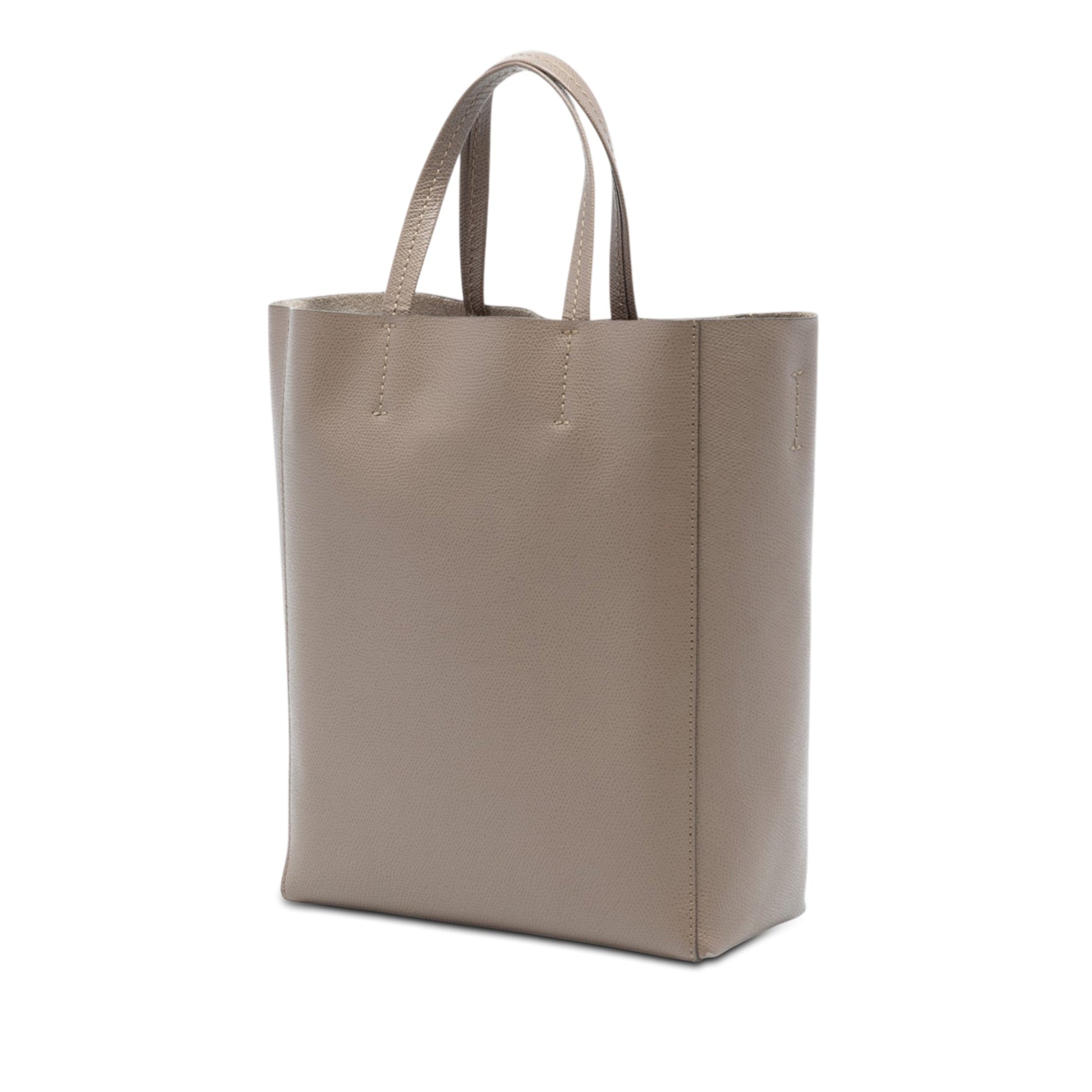 Celine Small Grained Calfskin Vertical Cabas Satchel
