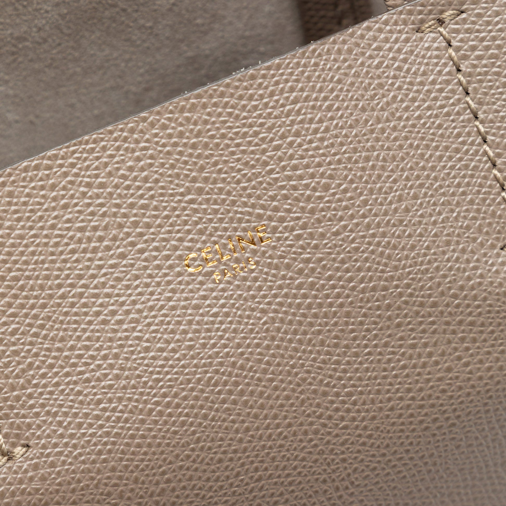 Celine Small Grained Calfskin Vertical Cabas Satchel