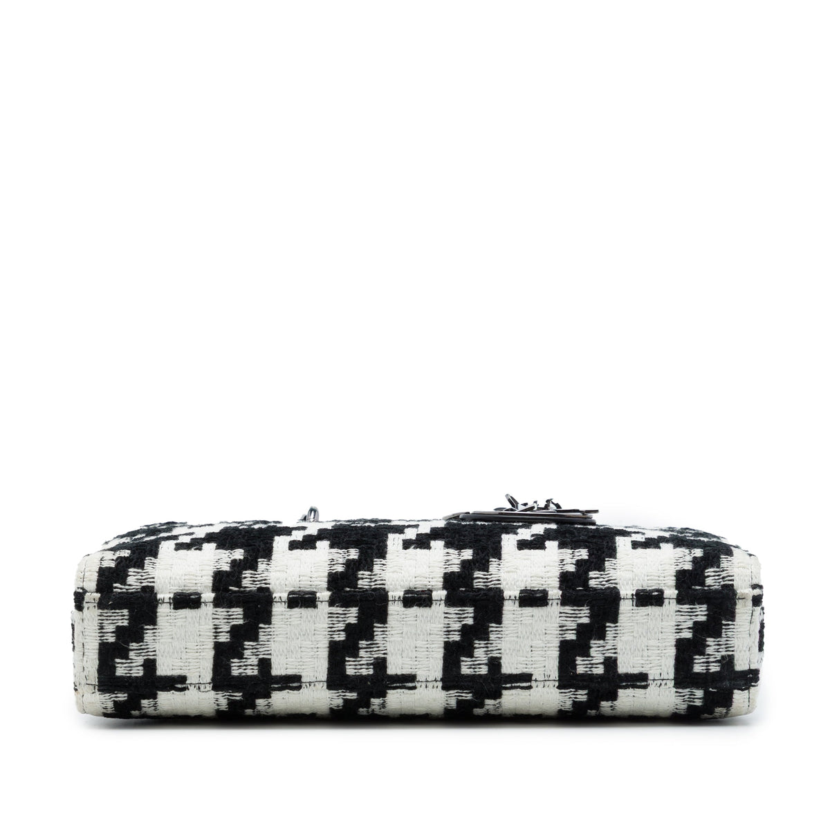 Dior Medium Canvas Macro Houndstooth Lady D Joy — Black